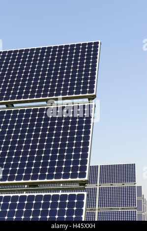 Solar collectors, medium close-up, Stock Photo