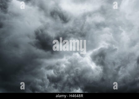 Dark clouds before a thunder-storm Stock Photo