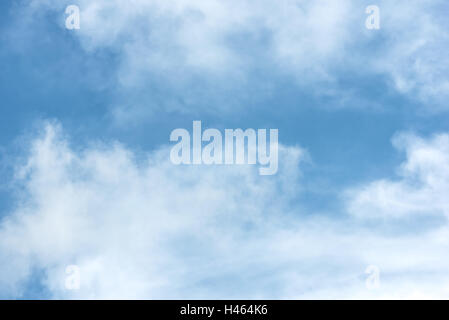 Fantastic soft white clouds against blue sky Stock Photo