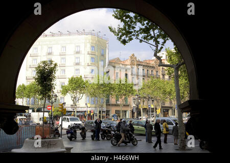 Spain, Catalonia, Barcelona, Passeig de Gracia, Louis Vuitton boutique,  Stock Photo, Picture And Rights Managed Image. Pic. HMS-HEM177559