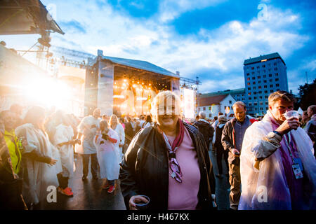 Politician, Prime Minister of Norway and Leader of Conservative Party (Høyre) Erna Solberg attends Cloud Nine Festival 2016. Stock Photo