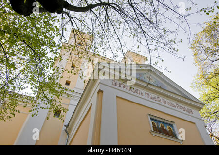 Lithuania, Vilnius, Old Town, Ausros Vartu Gatve, church the Holy Spirit, Stock Photo