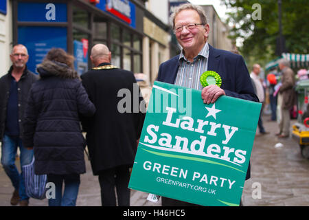 Larry Sanders, brother of the US Senator Bernie Sanders, selected by the Green Party to contest in Witney by-election, UK Stock Photo