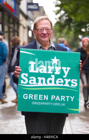 Larry Sanders, brother of the US Senator Bernie Sanders, selected by the Green Party to contest in Witney by-election, UK Stock Photo