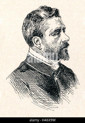 Alexandre Gustave Eiffel, born Bönickhausen, 1832 – 1923. French civil engineer and architect. Stock Photo