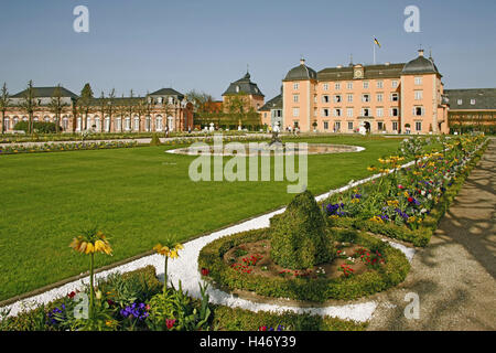 Germany, Baden-Wurttemberg, Schwetzingen, lock, park, spring, Stock Photo