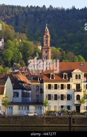 Heidelberg, old town, Jesuit church, Baden-Württemberg, Germany, Stock Photo