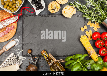Italian food ingredients Stock Photo