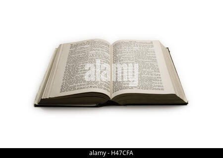 Bible, opened, cut out Stock Photo