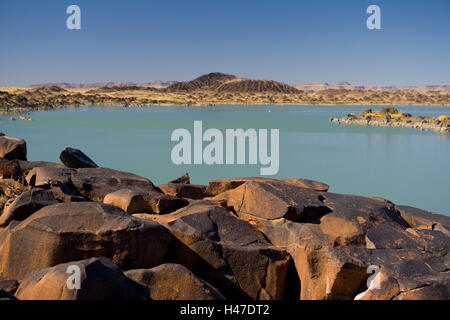 Africa, Namibia, Fish River canyon, reservoir, embankment Naute, Stock Photo