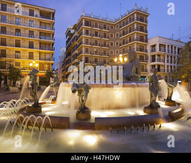 Spain, Valencia, plaza de la Virgen, wells, Stock Photo