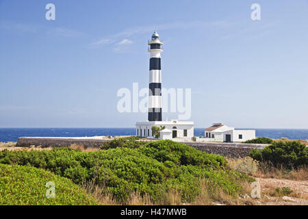 Lighthouse in Cap d'artrutx, Menorca, Stock Photo
