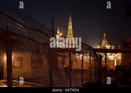 Moscow, red space, blocking, darkness, Stock Photo