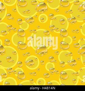 Drops on beer background. Oktoberfest design. Seamless pattern. Stock Vector