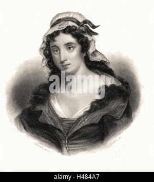 Charlotte Corday (1768-93) who murdered French revolutionary Marat in his bath Stock Photo