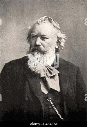 Johannes Brahms (1833-1897) German composer Stock Photo