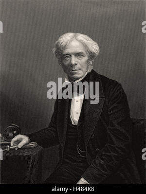 Michael Faraday (1791-1867) English chemist and physicist Stock Photo