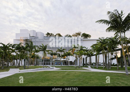 Park, Miami New World Symphony, 17th Street, Miami South Beach, Miami, Florida, USA, Stock Photo