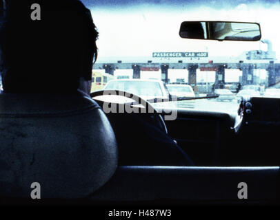 New York City, motorists, tollbooth, Stock Photo
