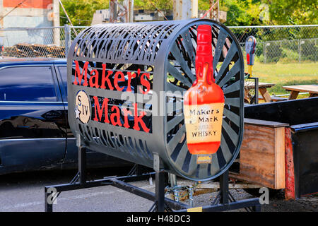 Maker's Mark Whiskey of Kentucky advertising ob j'art Stock Photo