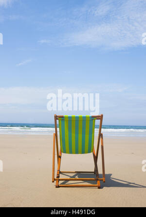 Sun bench on the beach, Stock Photo