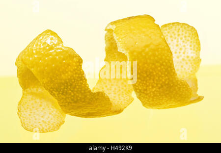 Lemon zest, fruits, peeled, studio, Stilllife, Food, Stock Photo