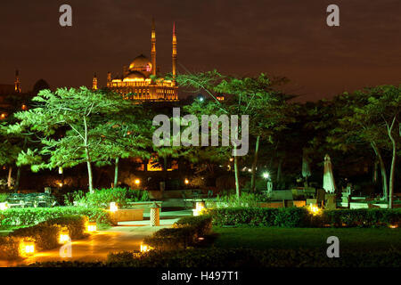 Egypt, Cairo, citadel and Mosque of Muhammad Ali, Al Azhar Park, Stock Photo