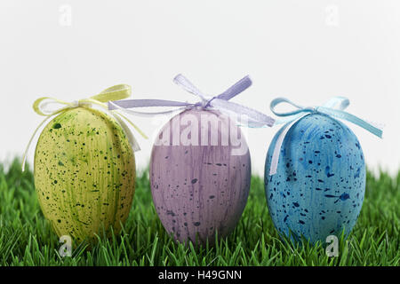 Easter, Easter eggs, meadow, artificially, Stock Photo