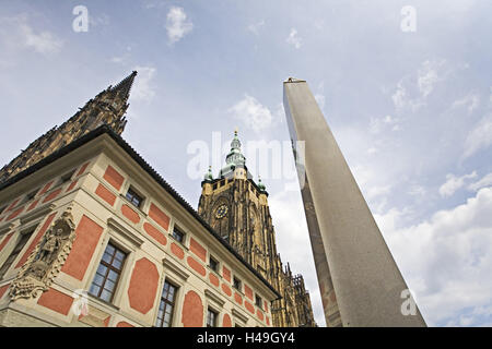 Czech Republic, Prague, St. Vitus Cathedral, cathedral, Stock Photo