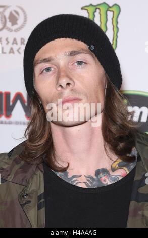 Las Vegas, NV, USA. 14th Oct, 2016. Guest at arrivals for Premiere of 'Unchained: The Untold Story of Freestyle Motocross' Presented by Monster Energy, Caesars Palace, Slime and Lamborghini Vodka, Caesars Palace, Las Vegas, NV October 14, 2016. Credit:  MORA/Everett Collection/Alamy Live News Stock Photo