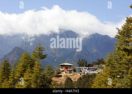Kingdom of Bhutan, view from the 'Tiger's Nest', Stock Photo