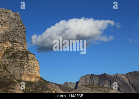 National park Hohe Tauern, mountain, blue sky, cloud, Stock Photo