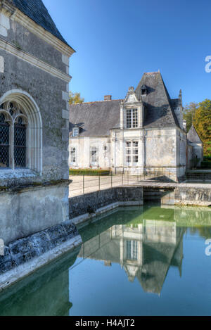 Villesavin Castle, Tour-en-Sologne, Département, Loir-et-Cher, region Centre, Loire, France, Europe Stock Photo