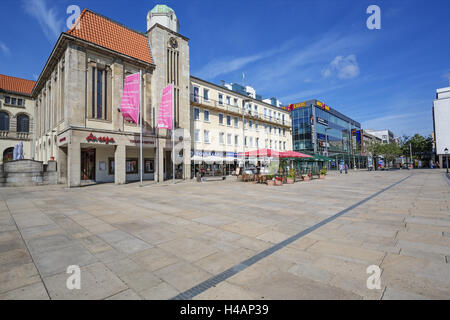 Pedestrian area, mayor's Smidt street, Germany, Bremerhaven, Stock Photo