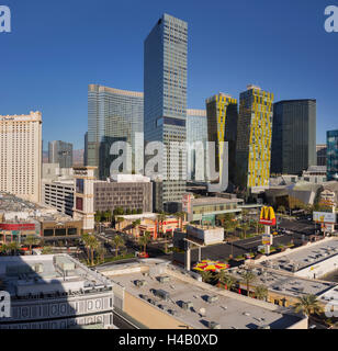 City Center Place, Veer Towers, Aria Resort, Strip, South Las Vegas Boulevard, Las Vegas, Nevada, USA Stock Photo