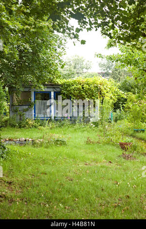Summer house, garden, green, grass,