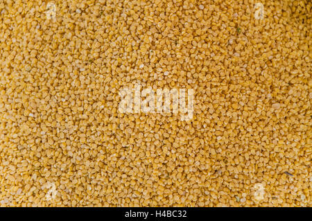 Yellow lentils at a market, Chinnamanur, Tamil Nadu, India Stock Photo