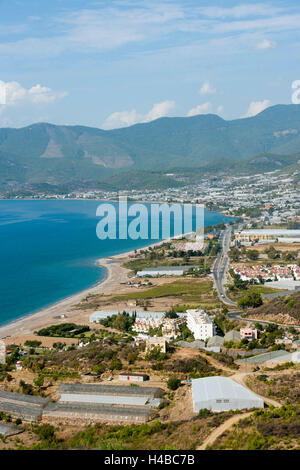 Turkey, province of Mersin (Icel), bay of Tekeli on the coast with Aydincik Stock Photo