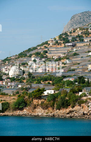 Turkey, province of Mersin (Icel), greenhouses in Soguksu / Yenikas on the coast with Aydincik Stock Photo