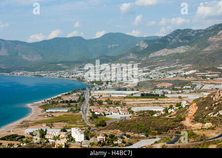 Turkey, province of Mersin (Icel), bay of Tekeli on the coast with Aydincik Stock Photo