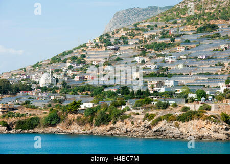 Turkey, province of Mersin (Icel), greenhouses in Soguksu / Yenikas on the coast with Aydincik Stock Photo