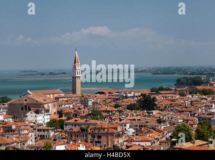 View over Venice as seen from the Campanile Stock Photo