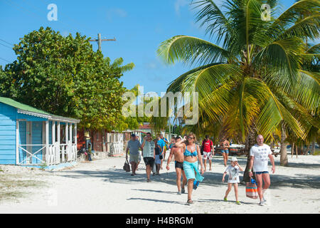 The Dominican Republic, the east, Bayahibe, Parque Nacional del Estonian, island Saona, island village Mano Juan Stock Photo