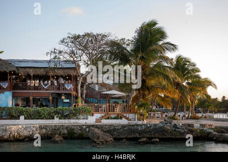 The Dominican Republic, the east, Bayahibe, restaurant Mare Nuestra Stock Photo