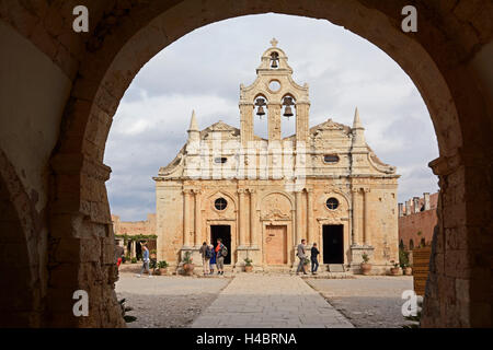 Crete, church of Arkadi Monastery Stock Photo