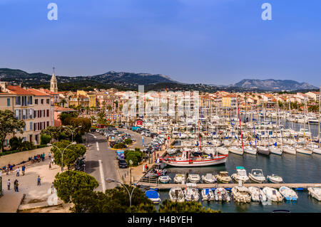 France, Provence, Var, Sanary-sur-Mer, harbour Stock Photo