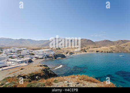 La isleta del Moro, Cabo de Gata, Almería Province, Andalusia, Spain Stock Photo