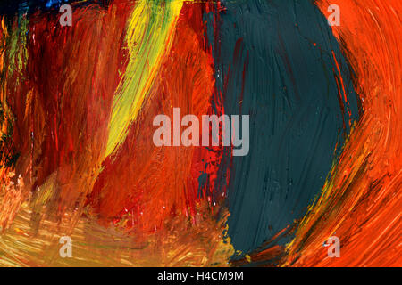 Background Image Of Bright Oil-paint Palette Closeup Stock Photo