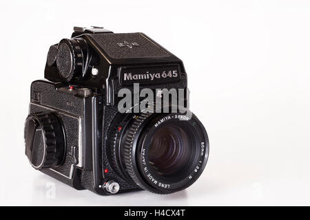 Mamiya 645 medium format camera Stock Photo