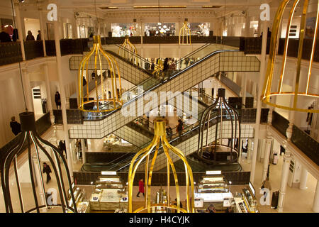 The Christmas Showcase in Department Store Le Bon Marche. Editorial Stock  Image - Image of enjoying, people: 63012959